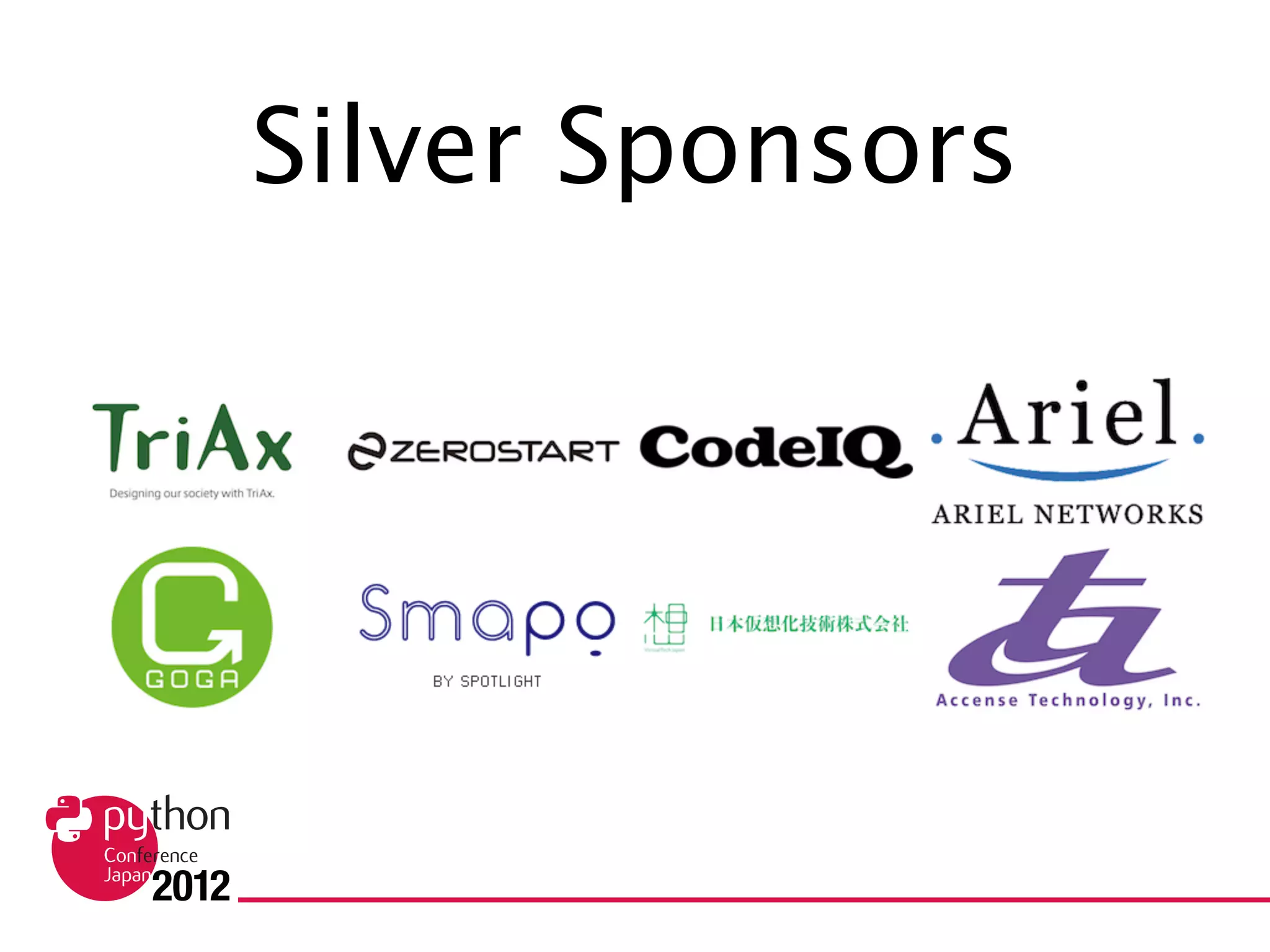 Silver Sponsors
 