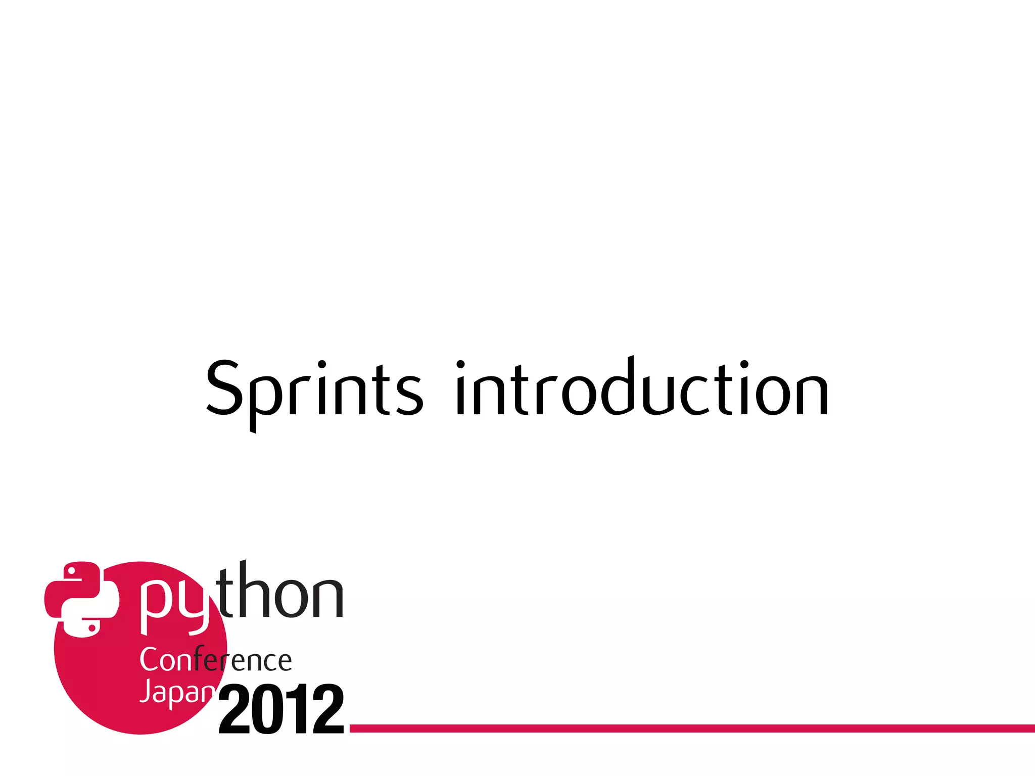 Sprints introduction
 