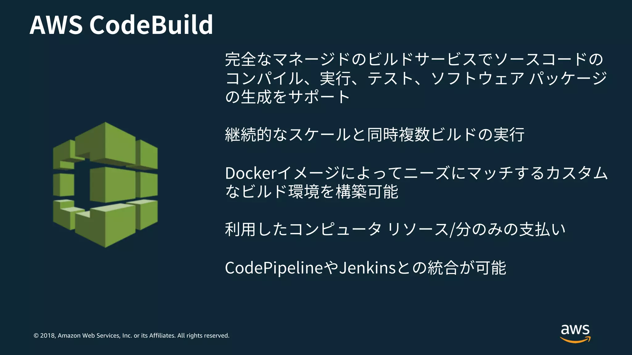© 2018, Amazon Web Services, Inc. or its Affiliates. All rights reserved.
 