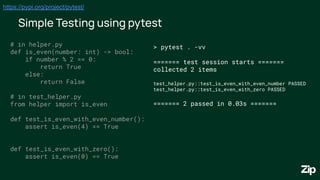 PyCon JP 2024 Streamlining Testing in a Large Python Codebase .pdf