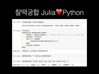 찰떡궁합 Julia❤Python
 