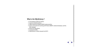 SQLAlchemy and Alembic