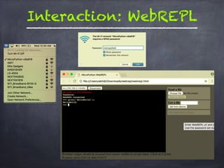 Interaction: Unicorn
https://micropython.org/unicorn
 