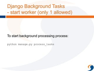 Background Processing - PyCon MY 2015 | PPTX