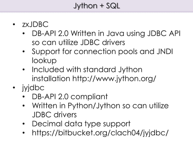 Relational Database Access with Python | PPT