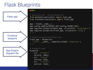 Managing Large Flask Applications On Google App Engine (GAE) | PDF