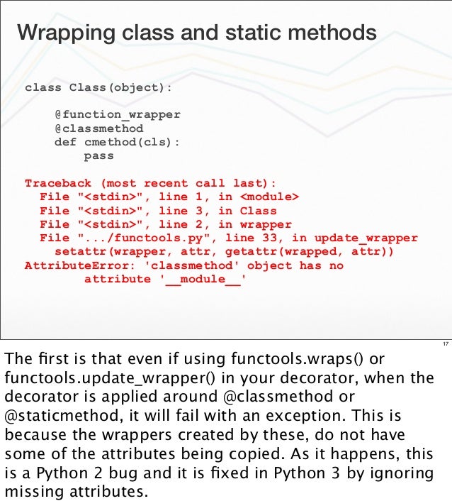 Pycon Nz 2013 Advanced Methods For Creating Decorators