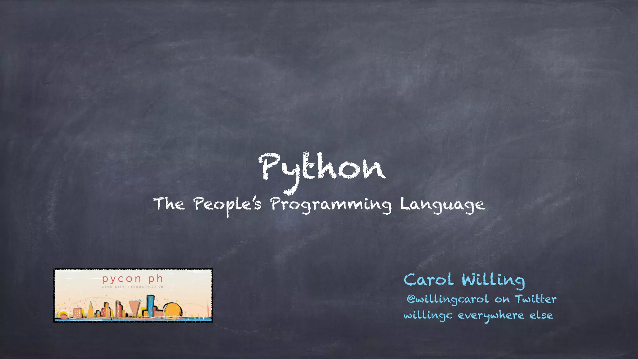 Python - The People's Programming Language | PPT