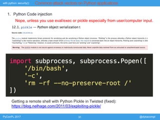 PyConPL 2017 - with python: security | PPTX