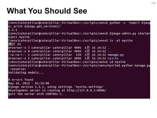 What You Should See 
105  