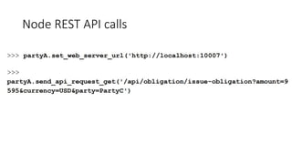 Node REST API calls
 
