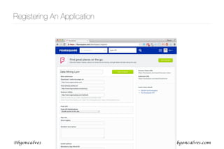 www.bgoncalves.com@bgoncalves
Registering An Application
 