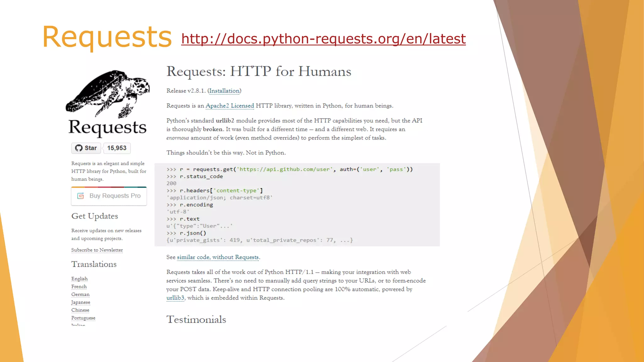 Requests http://docs.python-requests.org/en/latest
 