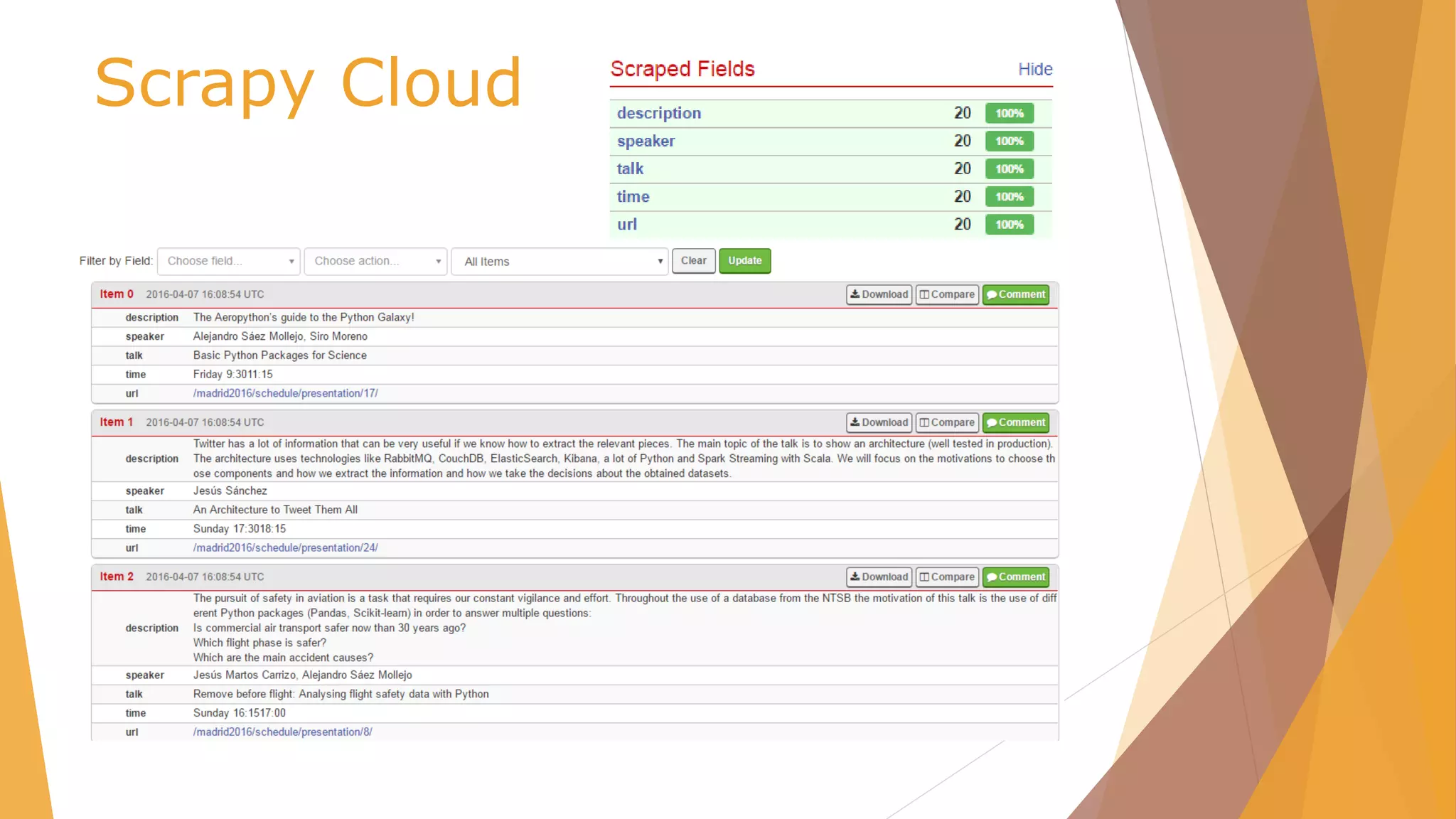 Scrapy Cloud
 