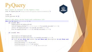 PyQuery
 
