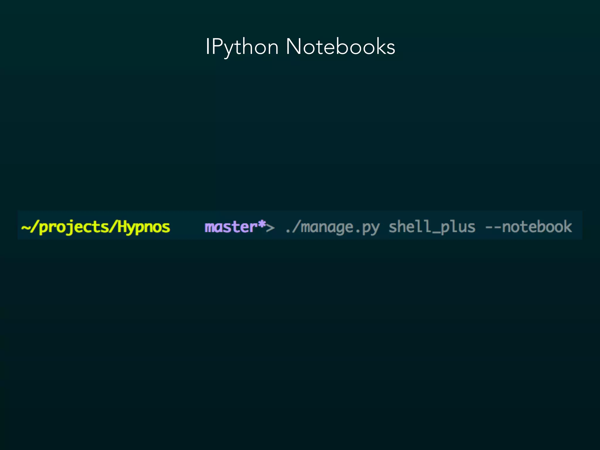 IPython Notebooks
 
