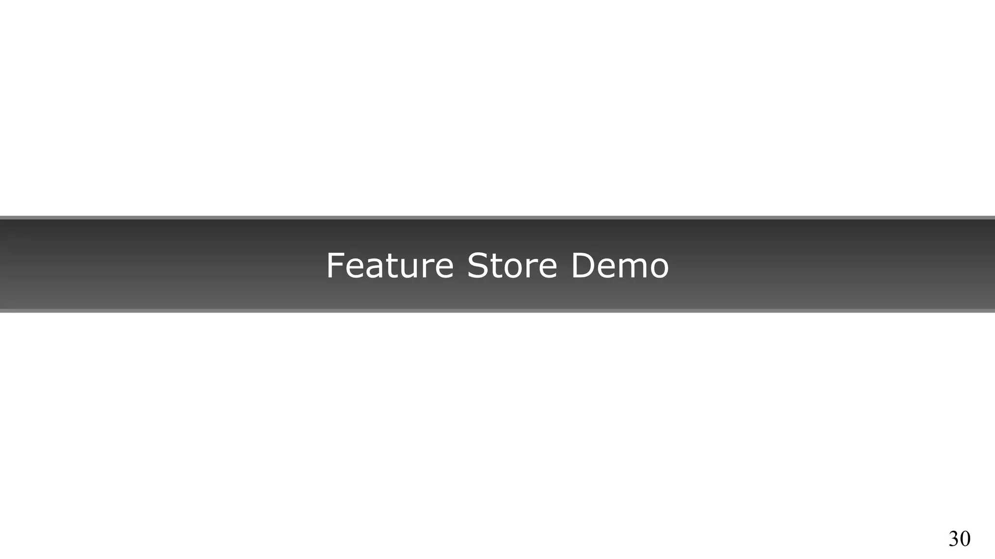 Feature Store Demo
30
 