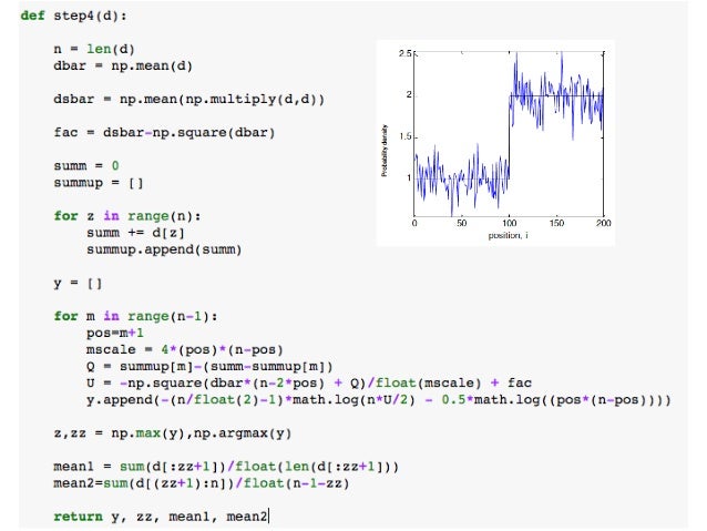 Changepoint Detection with Bayesian Inference