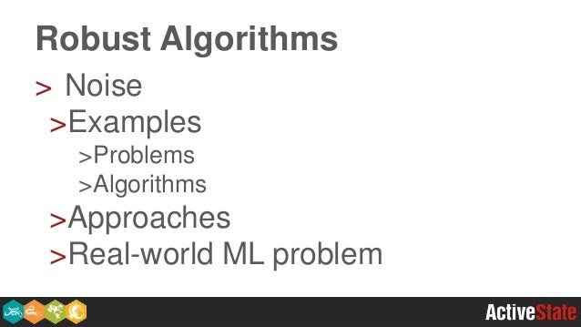 Robust Algorithms for Machine Learning