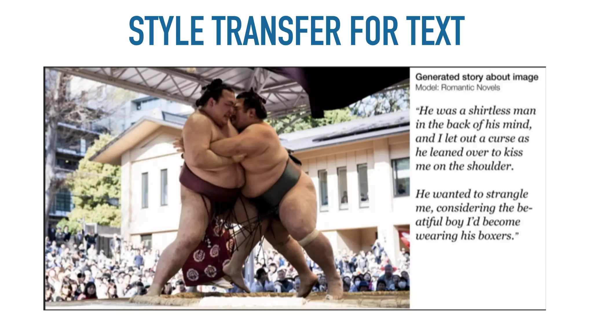 STYLE TRANSFER FOR TEXT
 