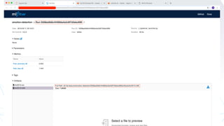 Tracking models with mlﬂow
 