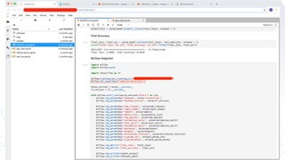 Tracking models with mlﬂow
 
