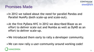 Scaling PyData Up and Out