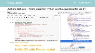 D3 in Jupyter : PyData NYC 2015 | PPTX