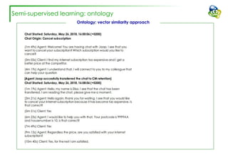 Semi-supervised learning: ontology
Ontology: vector similarity approach
 
