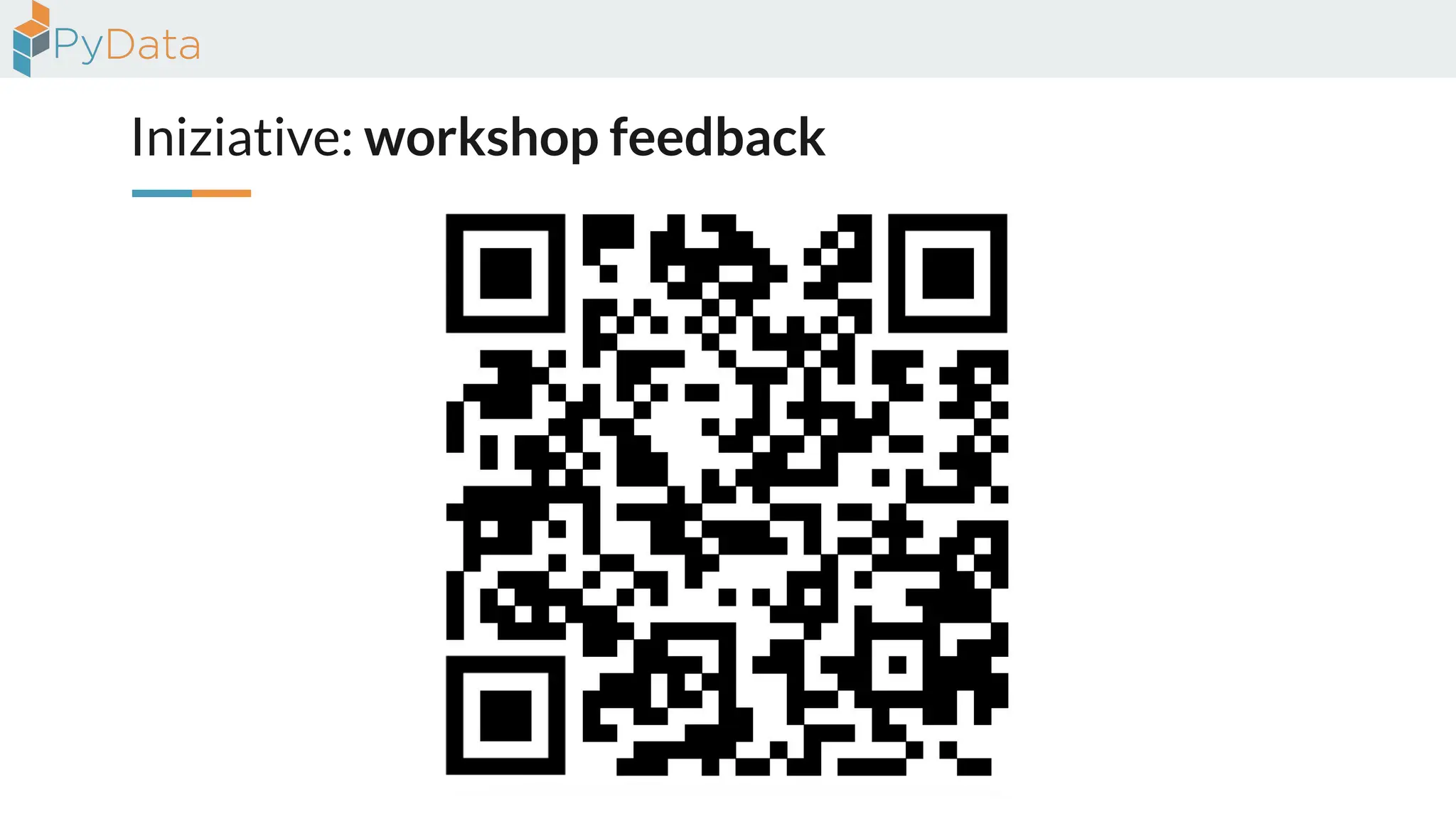 Iniziative: workshop feedback
 