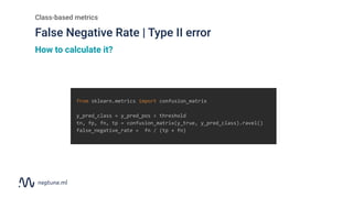 Evaluation metrics for binary classification - the ultimate guide | PDF