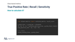 Evaluation metrics for binary classification - the ultimate guide | PDF