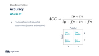 Evaluation metrics for binary classification - the ultimate guide | PDF