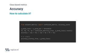 learn about binary classification | evaluation metrics... Evaluation metrics for binary classification - the ultimate guide | PDF