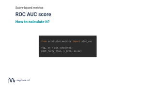 Calculating Roc Evaluation metrics for binary classification - the ultimate guide | PDF