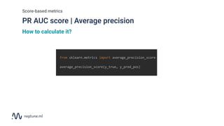 Evaluation metrics for binary classification - the ultimate guide | PDF