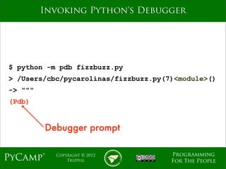 Python Debugging Fundamentals | PDF
