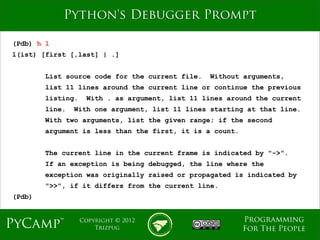 Python Debugging Fundamentals | PDF