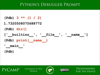 Python Debugging Fundamentals | PDF