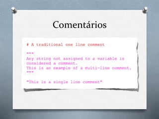 Comentários
 
