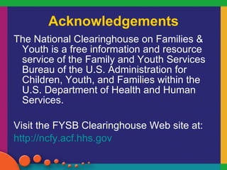 National Safe Place: Implementing Positive Youth Development into ...