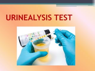 URINEALYSIS TEST
 