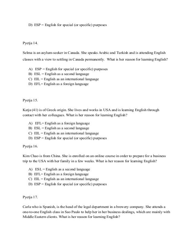 Pyetje Per provimin e gjuhes Angleze