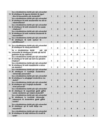 Pyetsor Pyetësor për cilësinë e shërbimit | PDF