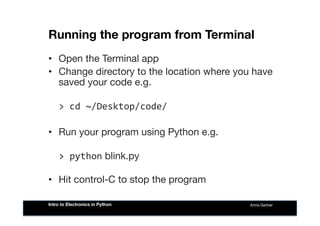 Intro to Electronics in Python | PPT