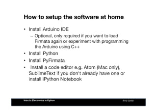 Intro to Electronics in Python | PPT