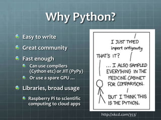 Minecraft in 500 lines of Python with Pyglet | PPTX