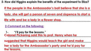 Pygmalion. PowerPoint replied with an answer | PPTX