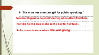 Pygmalion. PowerPoint replied with an answer | PPTX
