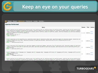 Keep an eye on your queries
 